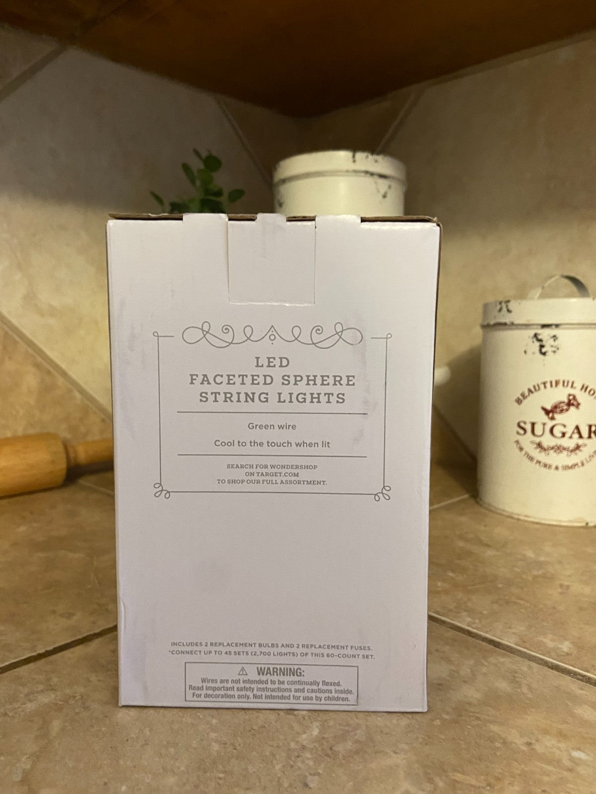 Wondershop LED Faceted SPHERE String Lights 60 Lights