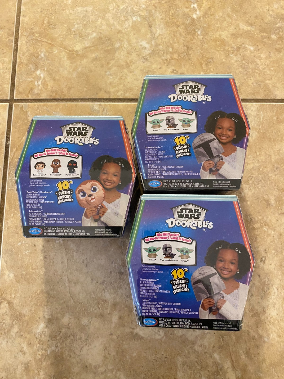 Disney Star Wars Doorables 10” Puffables Mystery Plush - NEW / Sealed Lot Of 3