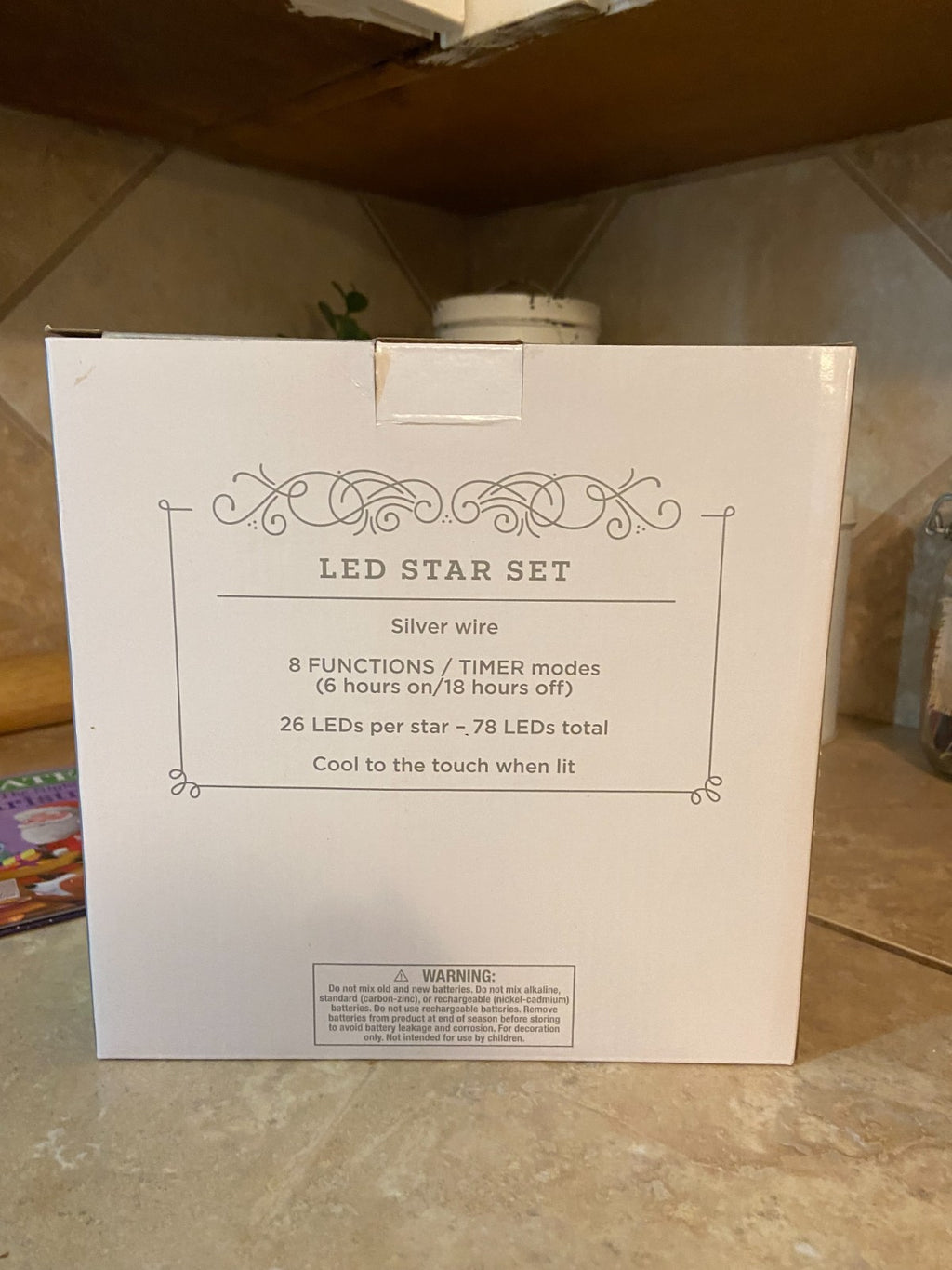 Wondershop LED STAR SET-Warm White-8 Light Setting/3 Piece