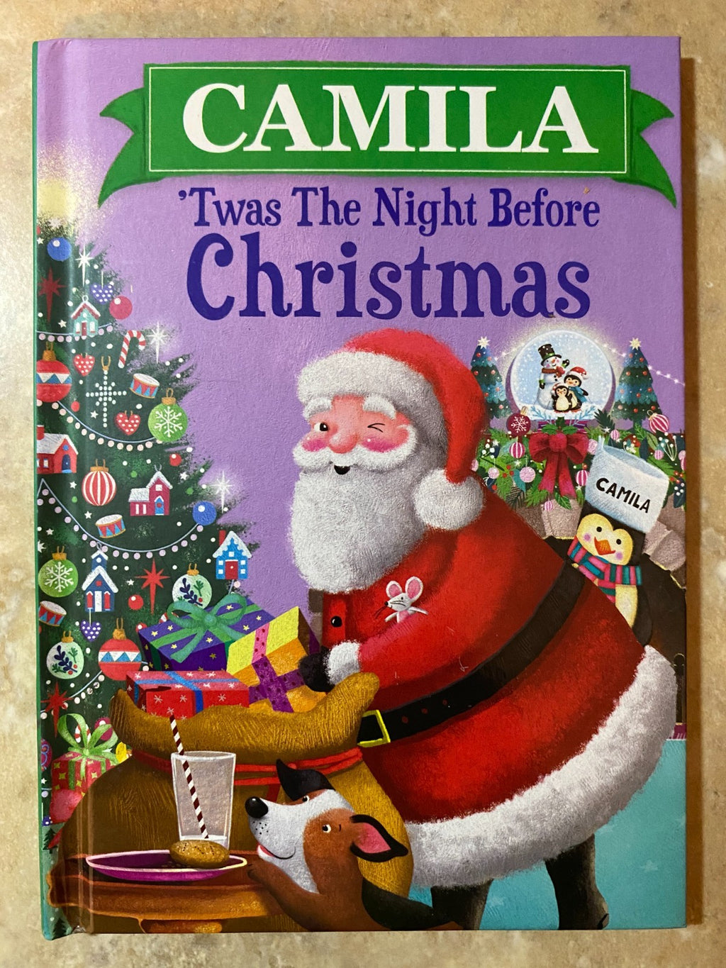 'Twas The Night Before Christmas Hardcover Book Personalized Name (Camila)