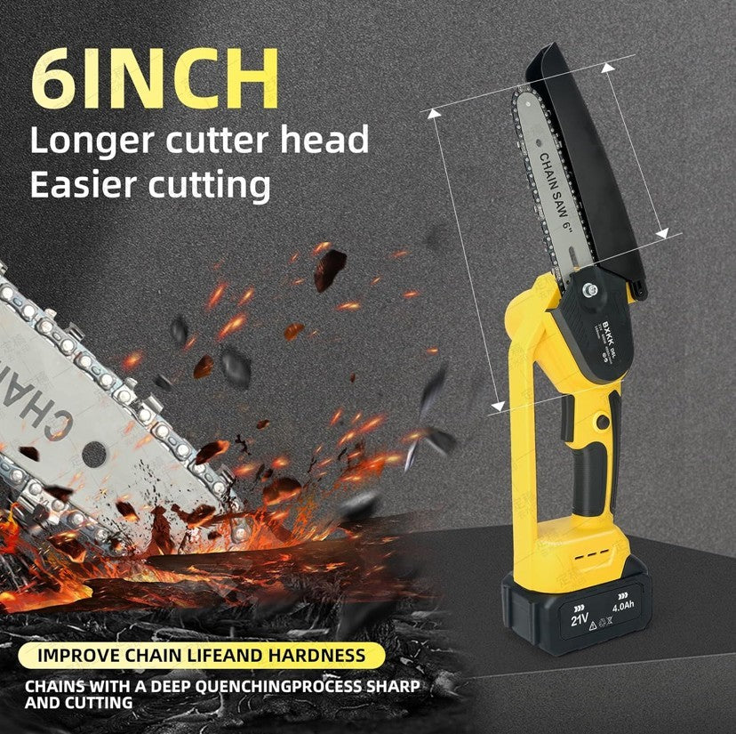 Cordless Mini Chainsaw 6 inch