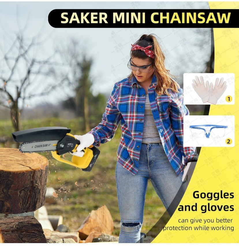 Cordless Mini Chainsaw 6 inch