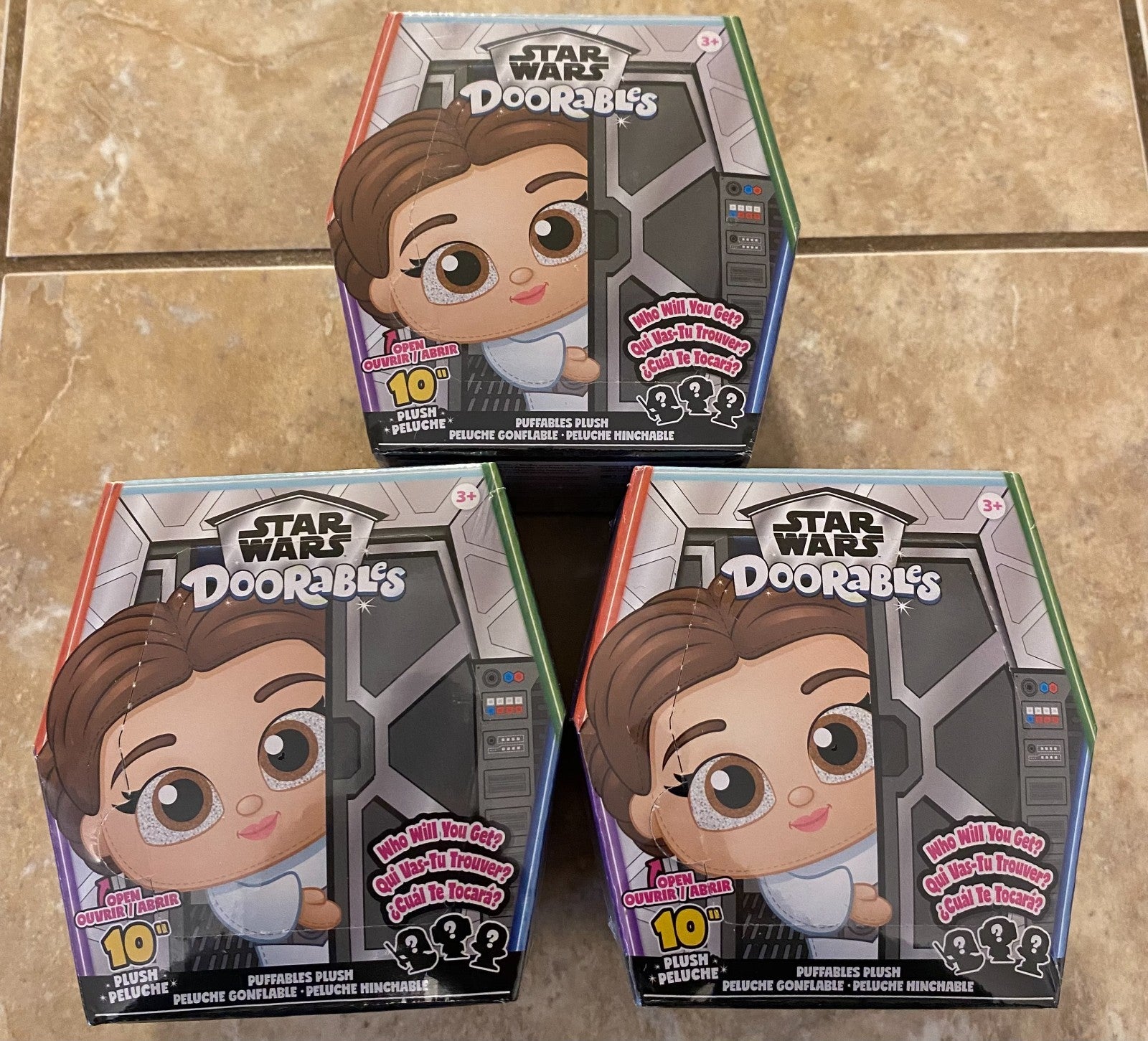 Disney Star Wars Doorables 10” Puffables Mystery Plush - NEW / Sealed Lot Of 3