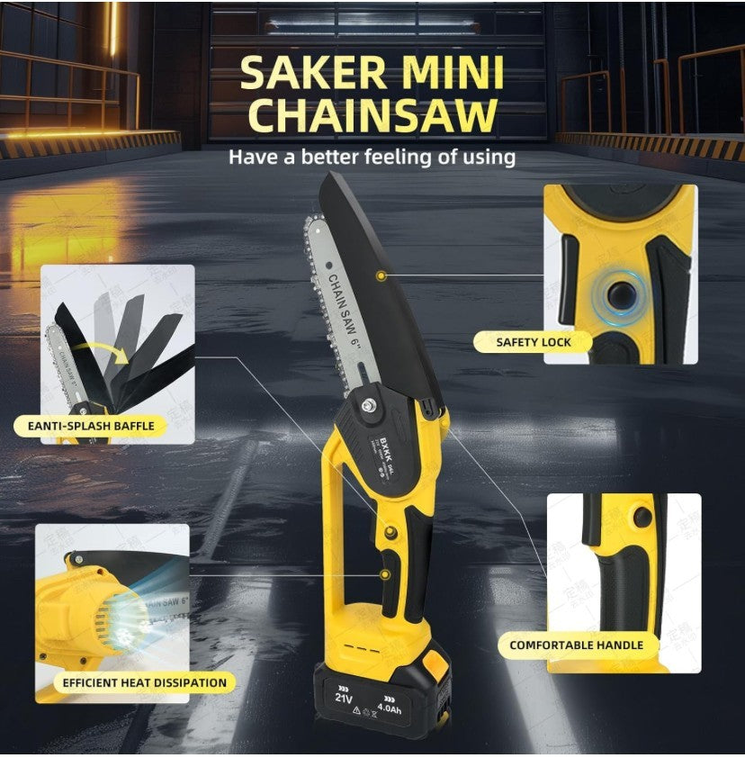 Cordless Mini Chainsaw 6 inch