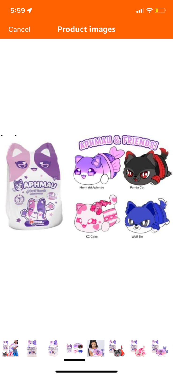 Aphmau MeeMeows 11” Classic Mystery Plush Series 2 Friends Blind Box 1 of 4 Toy