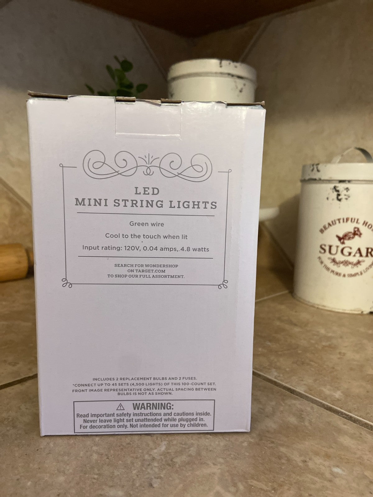 New Wondershop Multicolor LED Mini Lights 20' 7" Length - Indoor/Outdoor A5