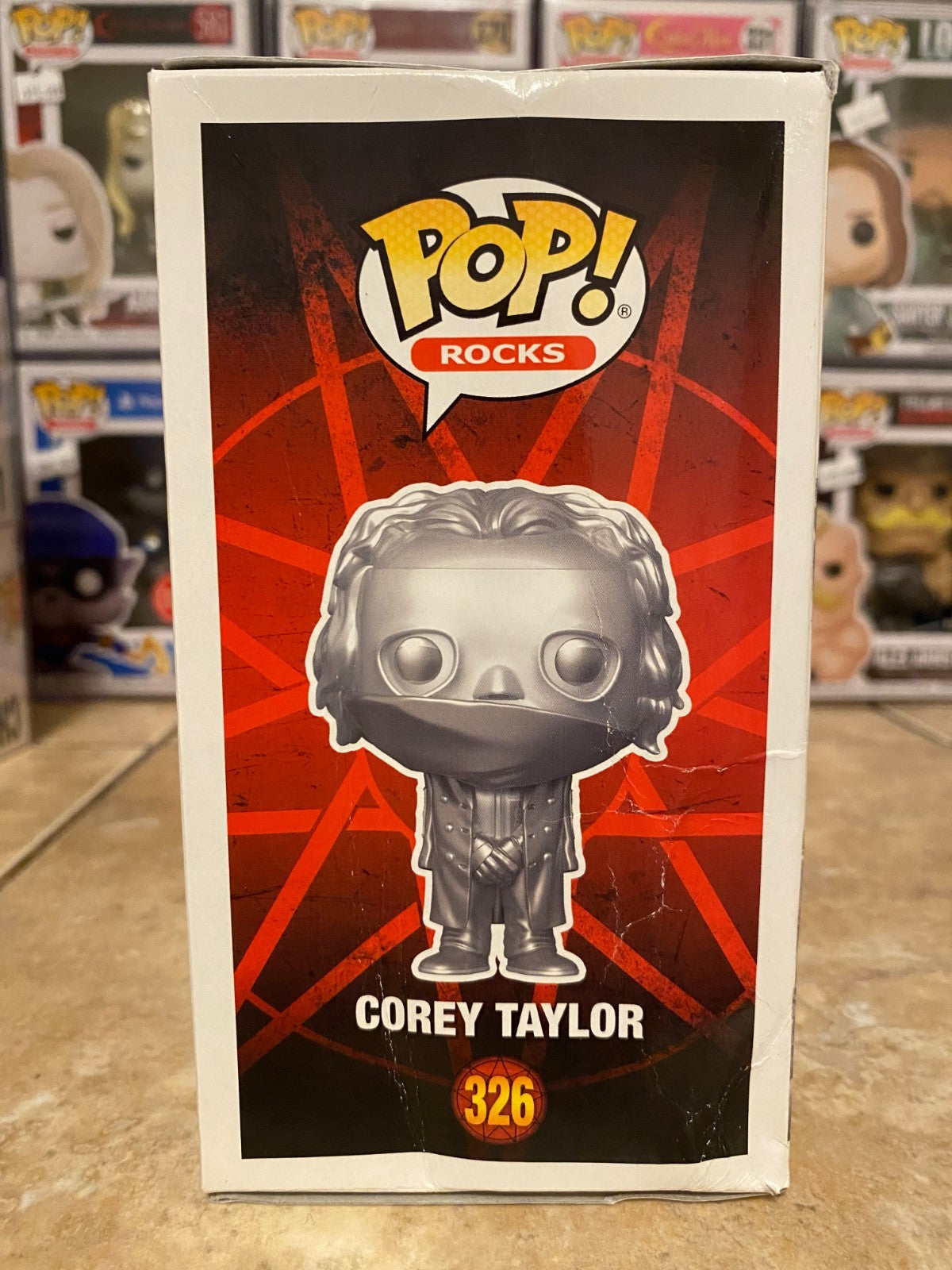 Funko POP! Slipknot Corey Taylor #326 ~ Hot Topic Exclusive (Box Damage)