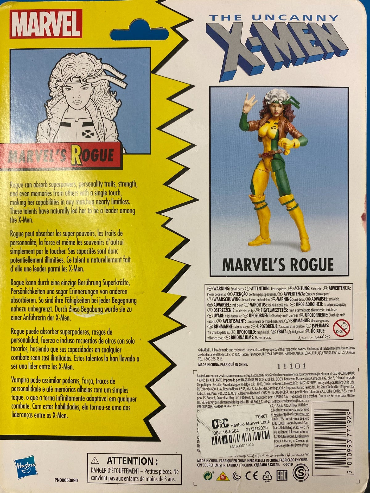 Marvel Legends Uncanny X-MEN Retro Rogue Target Exclusive 2020 Action Figure