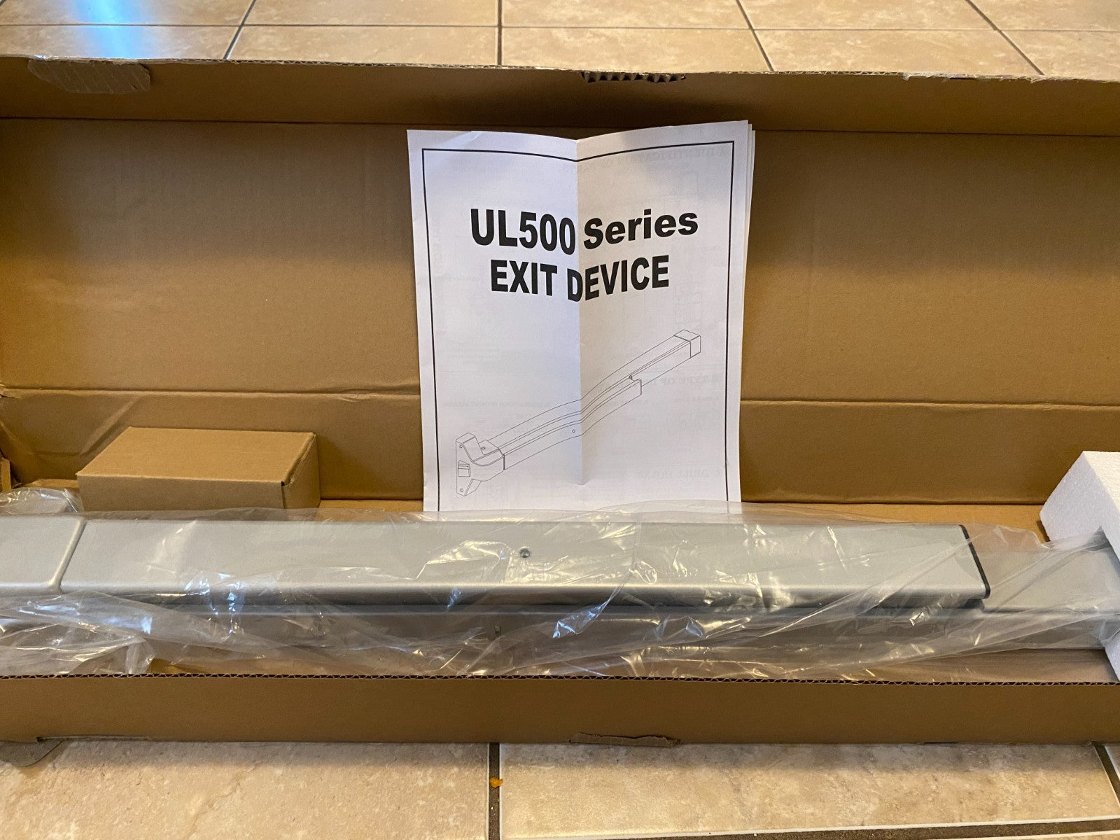 Dynasty Hardware Push Bar Panic Exit Device for Emergency Exit Doors Aluminum