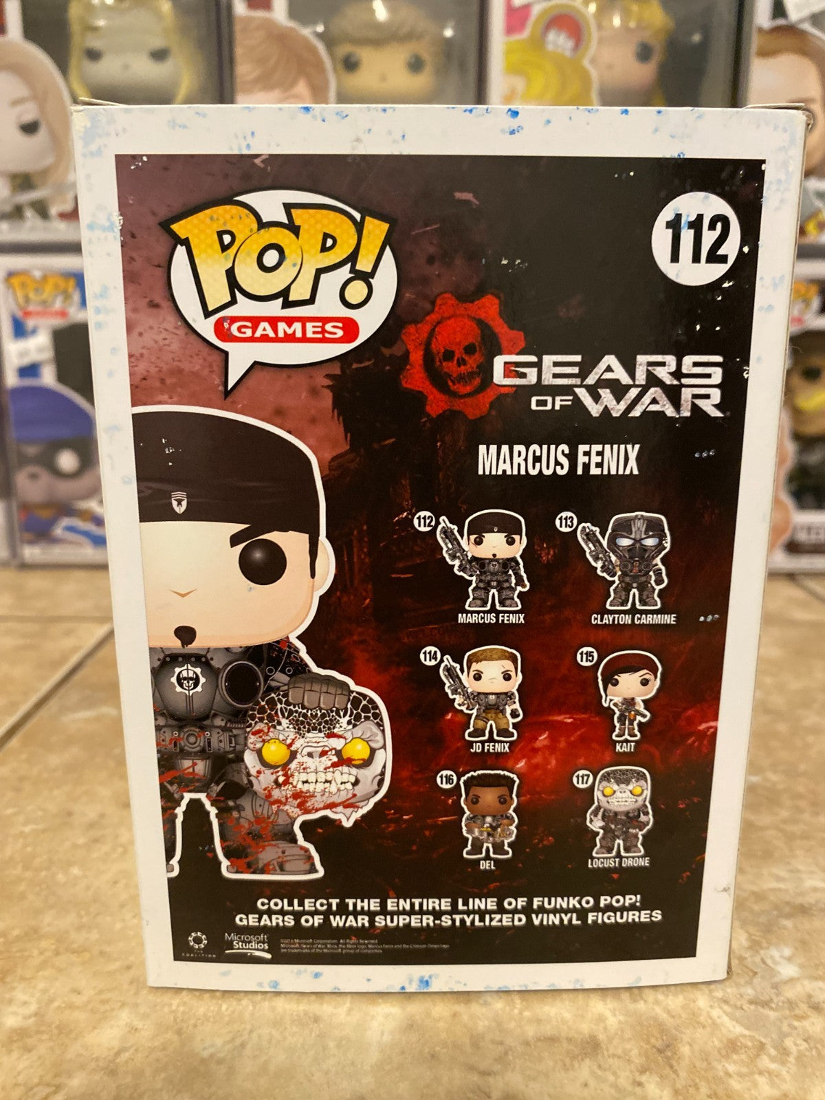 Funko Pop! Gears of War - Marcus Fenix - (Bloody) - San Diego Comic Exclusive