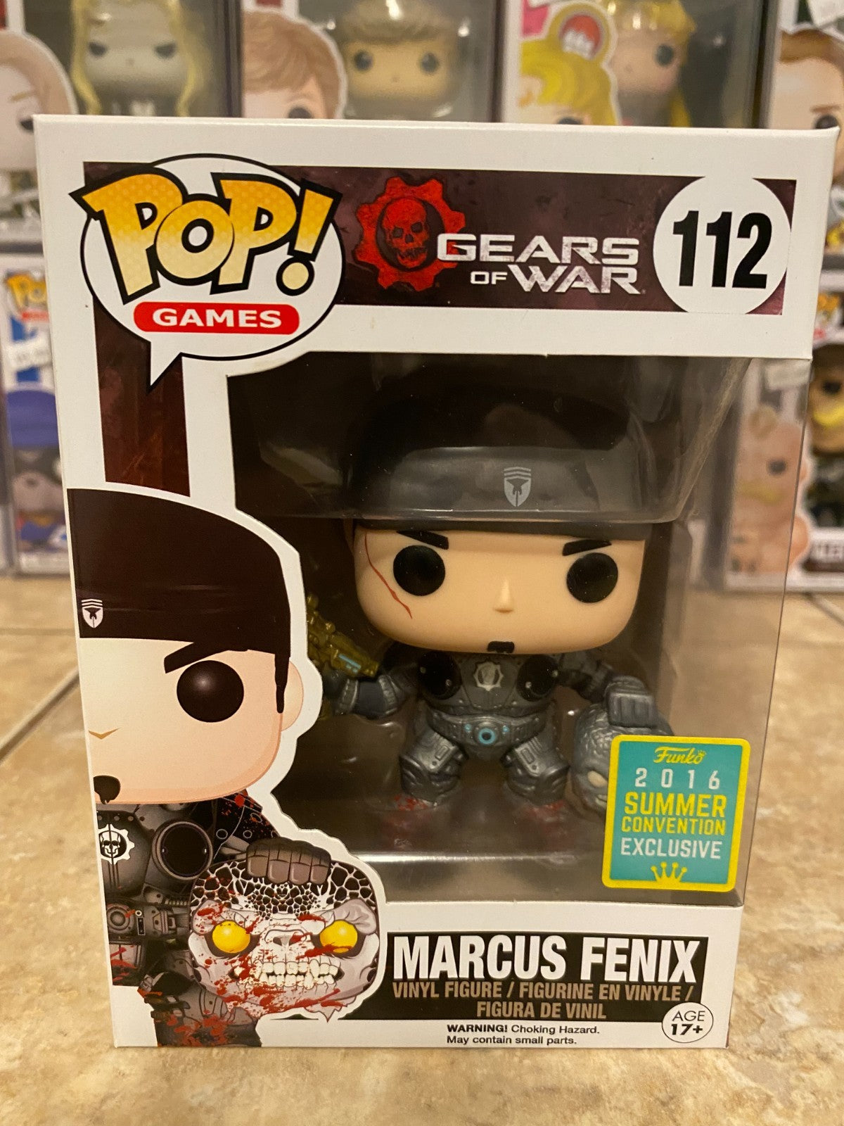 Funko Pop! Gears of War - Marcus Fenix - (Bloody) - San Diego Comic Exclusive