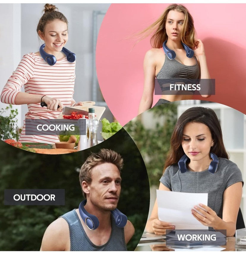 Portable Neck Fan Hands Free Wearable Fan For Men/Women Outdoor/Indoor