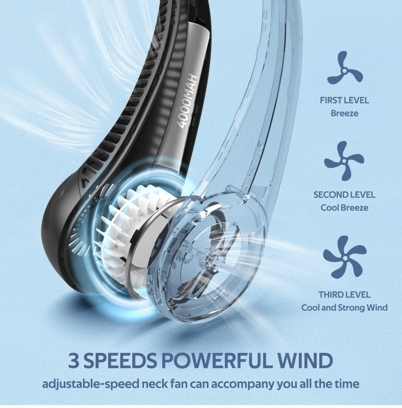 Portable Neck Fan Hands Free Wearable Fan For Men/Women Outdoor/Indoor