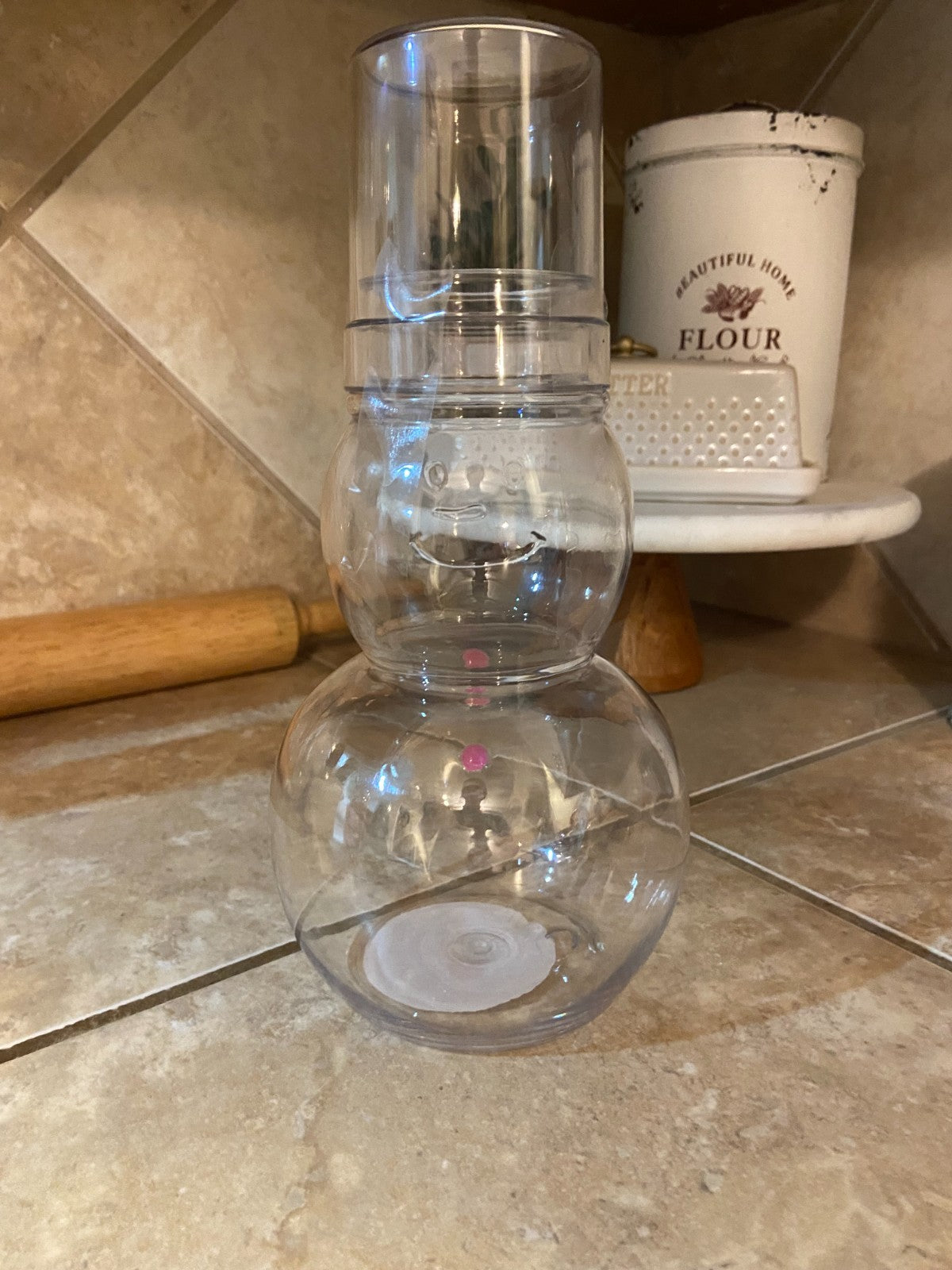 Snowman Novelty Carafe With Cup