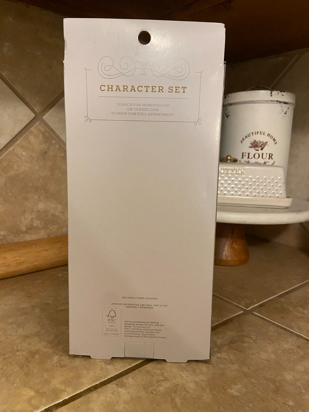 Target Wondershop  Wood Character Set Nutcracker Red Gold Deer