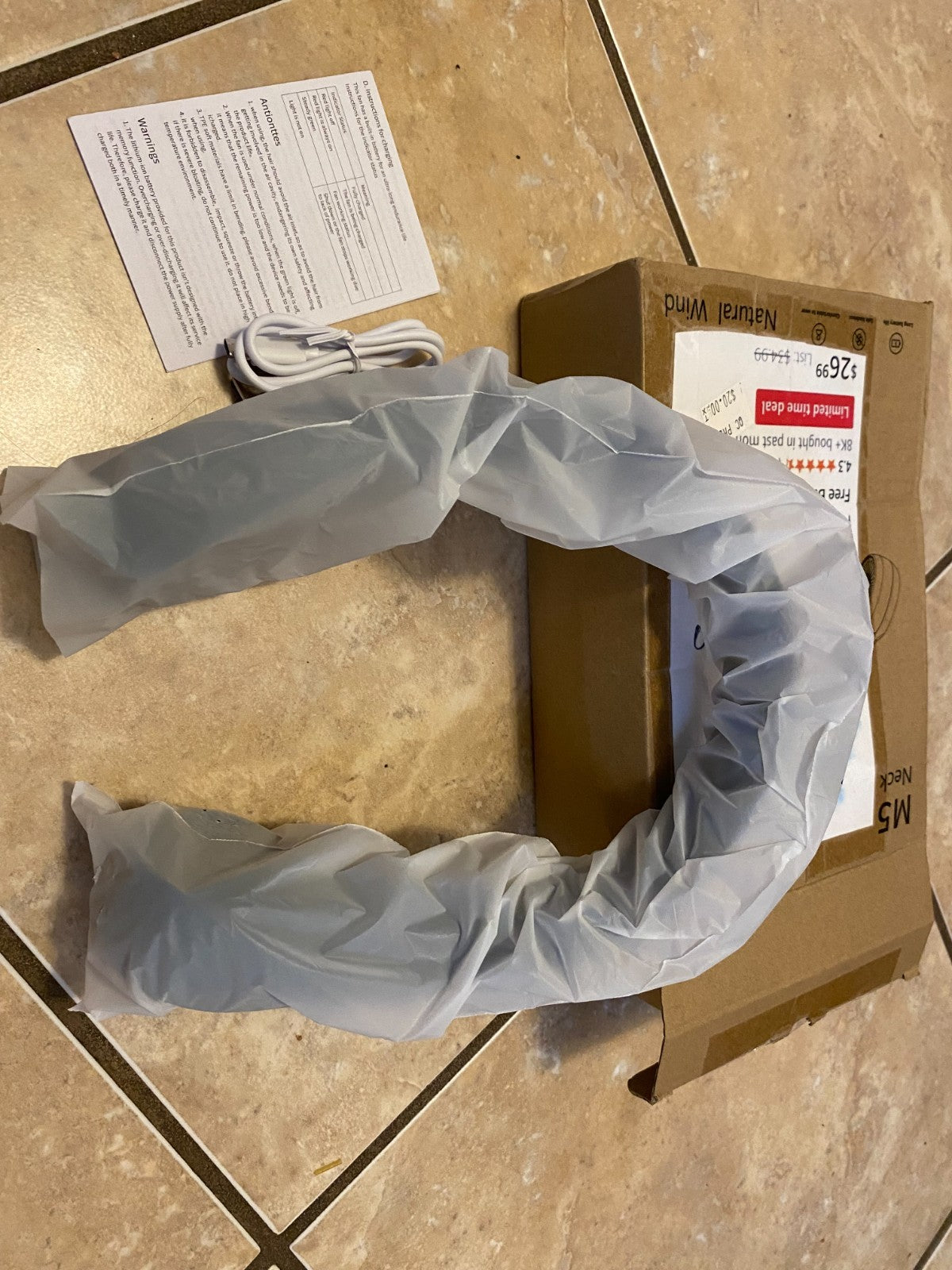 Portable Neck Fan Hands Free Wearable Fan For Men/Women Outdoor/Indoor