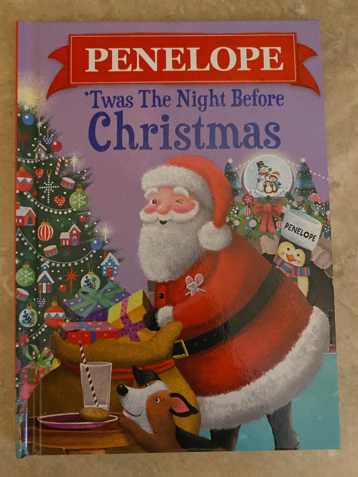 'Twas The Night Before Christmas Hardcover Book Personalized Name (Penelope)