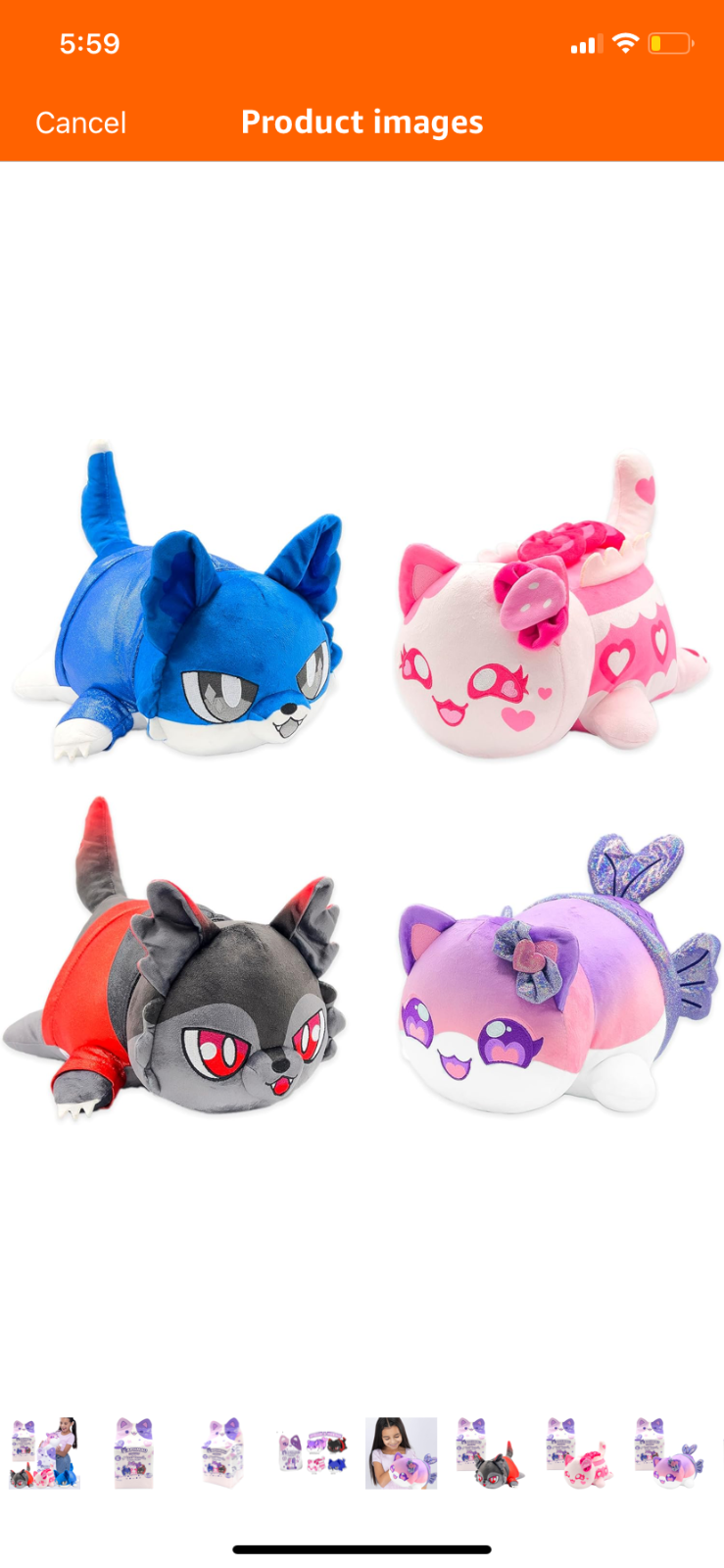 Aphmau MeeMeows 11” Classic Mystery Plush Series 2 Friends Blind Box 1 of 4 Toy