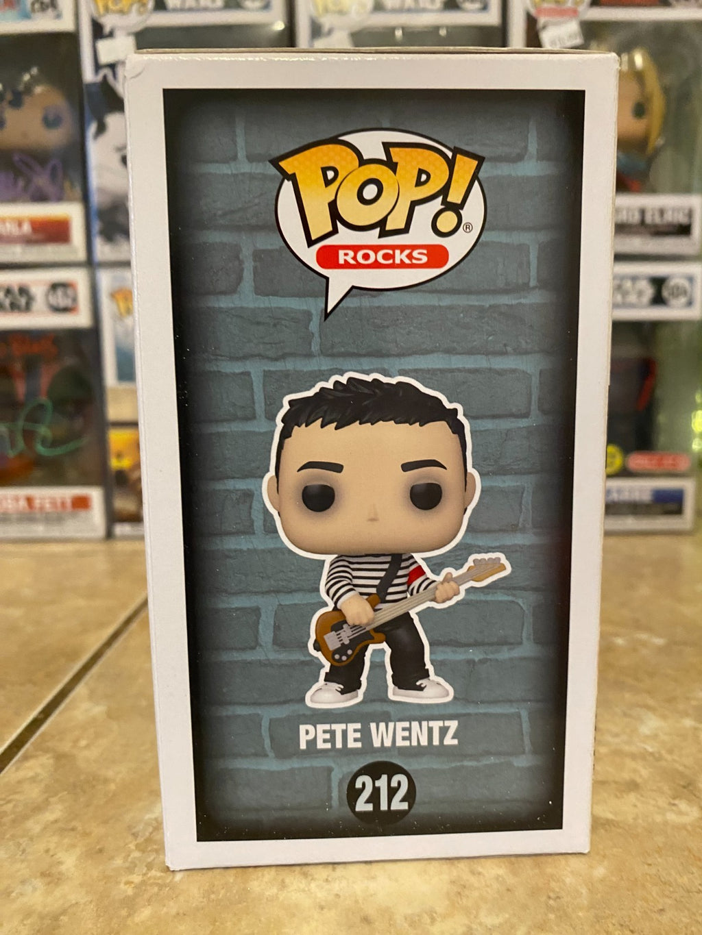 Funko Pop Fall Out Boy - Pete Wentz - Hot Topic Exclusive #212 With Protector