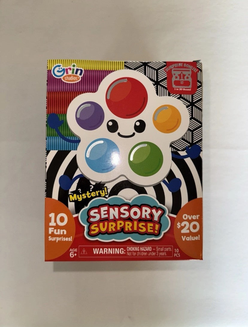 Grin Studios Sensory Suprise! Mystery Box 10 Suprises Inside Fun Fidget Toys