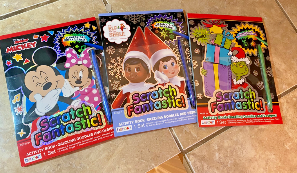 The Elf on the Shelf + Friends Scratch Fantastic Art Activity Book (Bundle of 3)