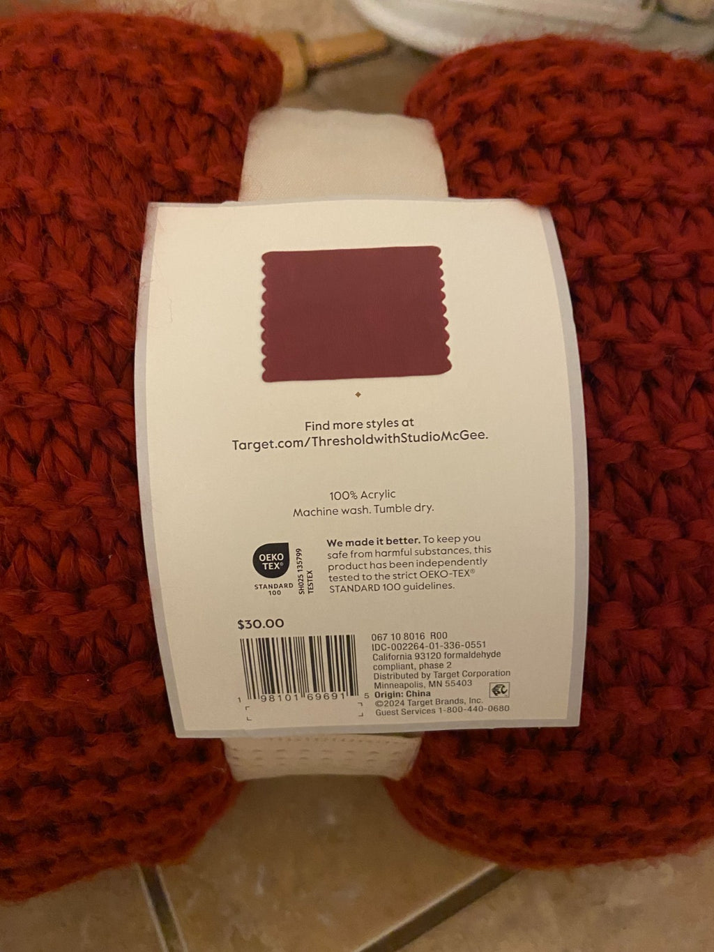 Threshold Throw Studio McGee 50x60 100% Acrylic