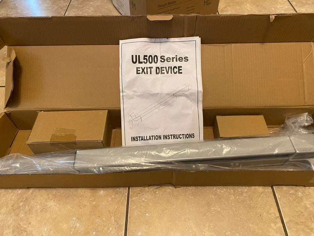 Dynasty Hardware DYN-500P-36-AL-06 Push Bar Panic Exit Device & Exterior Lever