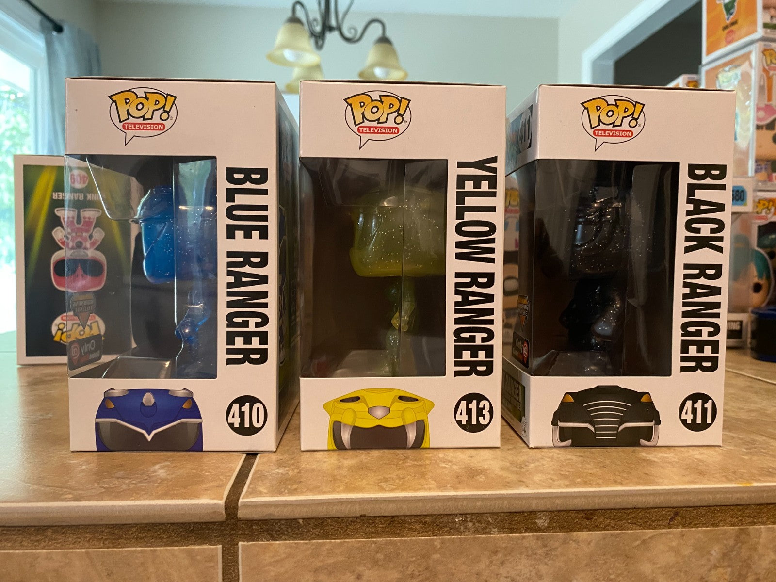 Funko Pop! Power Rangers (Morphing Exclusive) Set w Soft Protectors