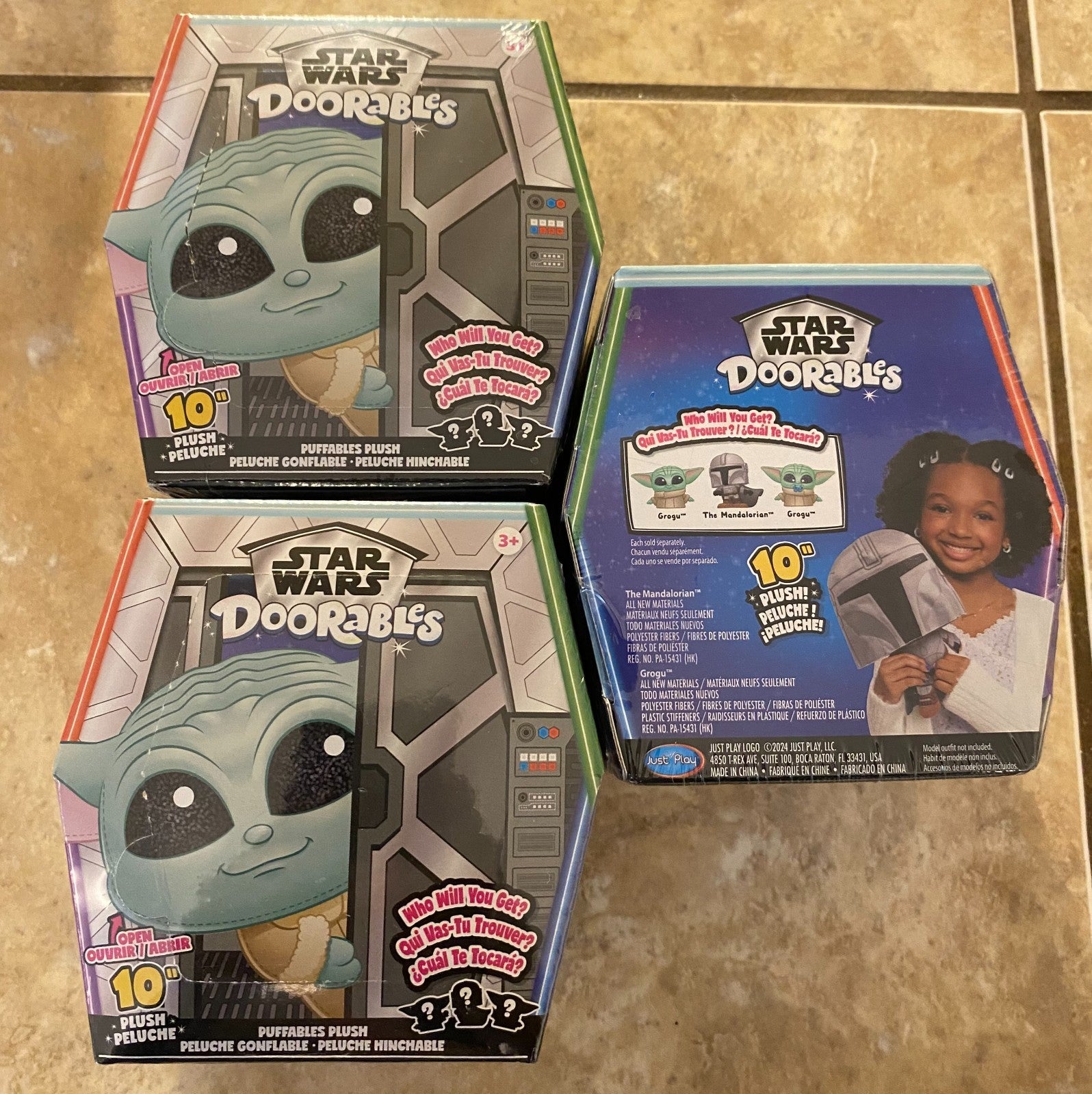 Disney Star Wars Doorables 10” Puffables Mystery Plush - NEW / Sealed Lot Of 3