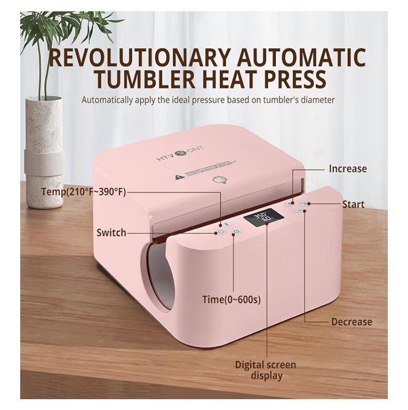 HTVRONT Auto Tumbler Heat Press Machine Mug Heat Press 10-30oz Sublimation Cup
