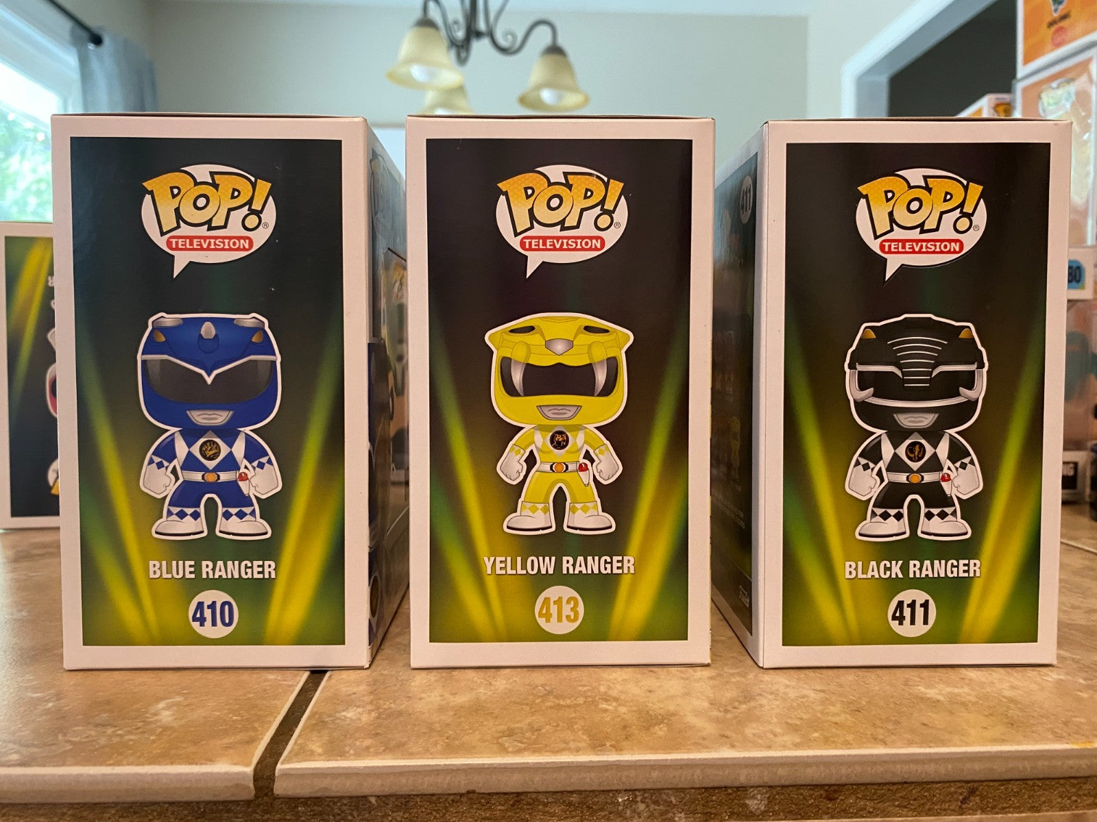 Funko Pop! Power Rangers (Morphing Exclusive) Set w Soft Protectors