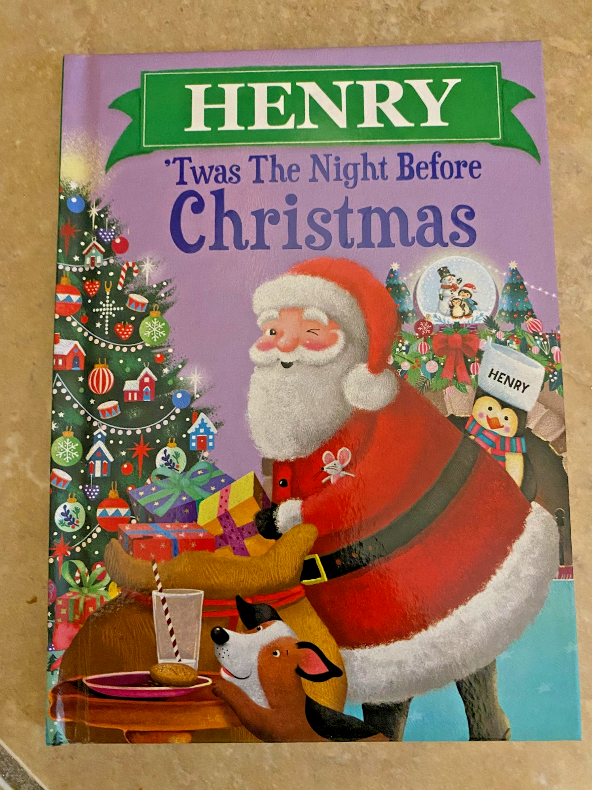 'Twas The Night Before Christmas Hardcover Book Personalized Name (Henry)