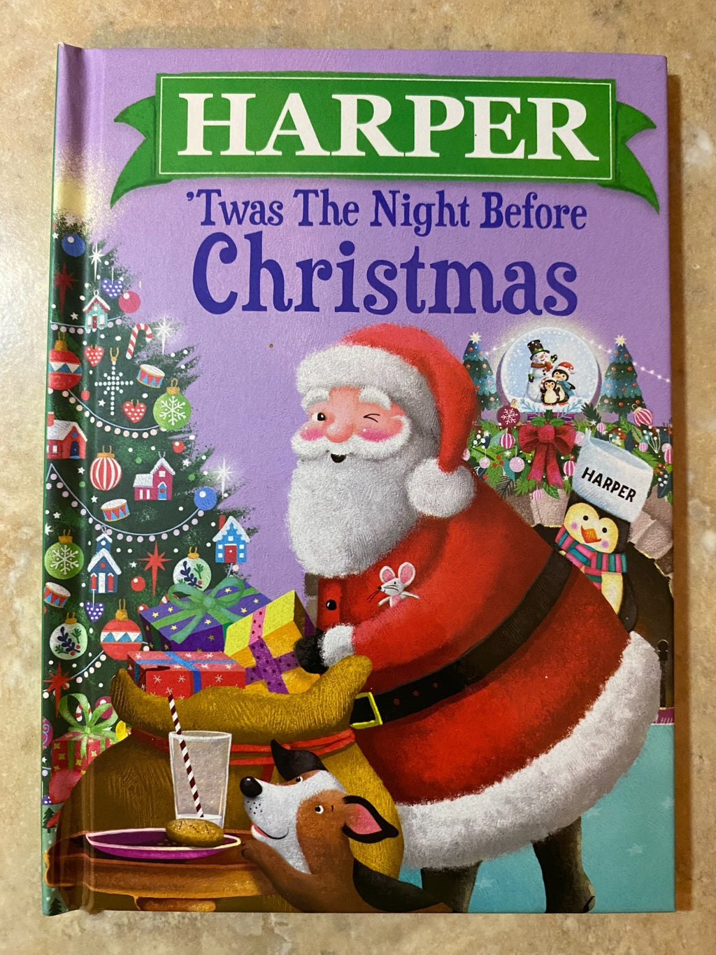 'Twas The Night Before Christmas Hardcover Book Personalized Name (Harper)