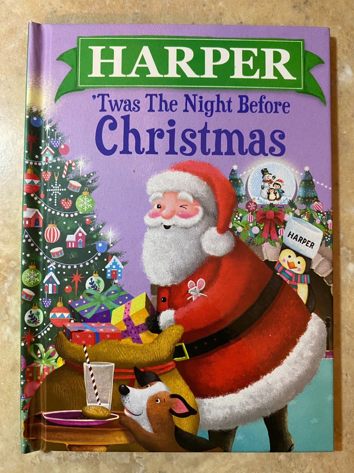 'Twas The Night Before Christmas Hardcover Book Personalized Name (Harper)
