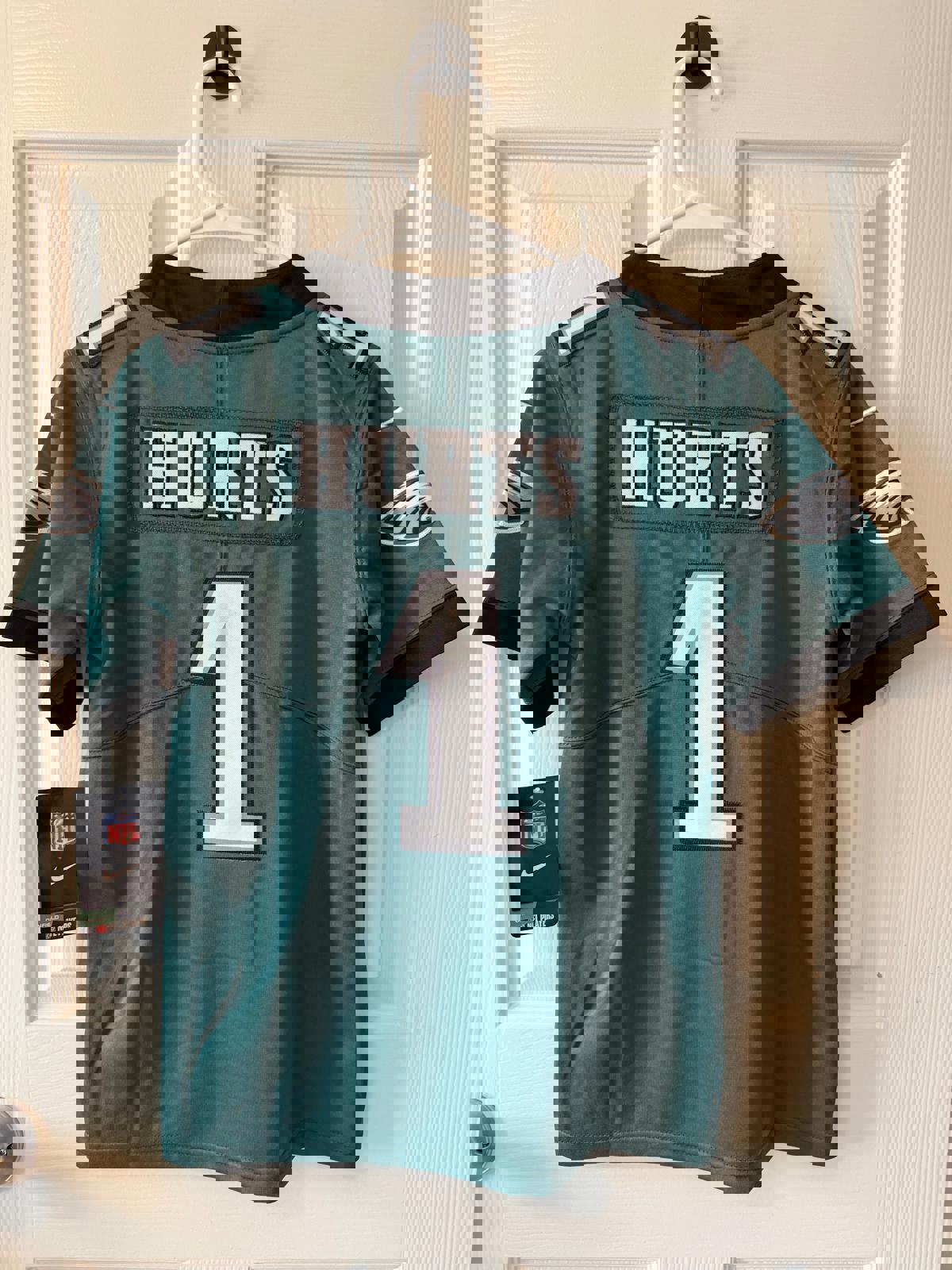 Philadelphia Eagles #1 Jalen Hurts (Stitched/Small Youth) Jersey