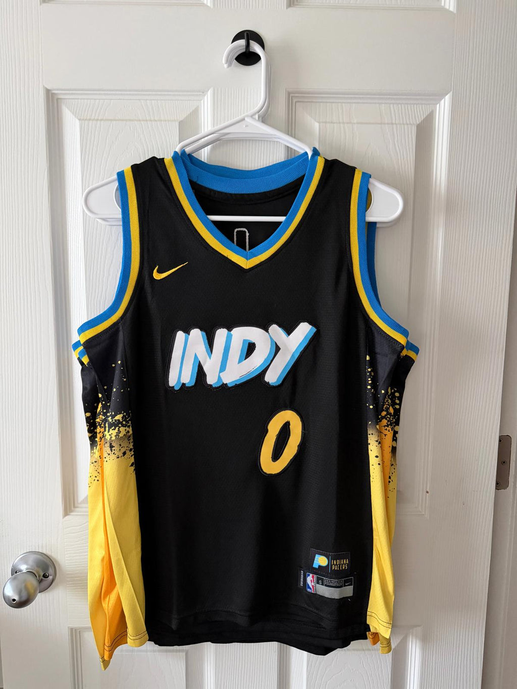 Indiana Pacers #0 Tyrese Haliburton (Stitched/Youth) Jersey