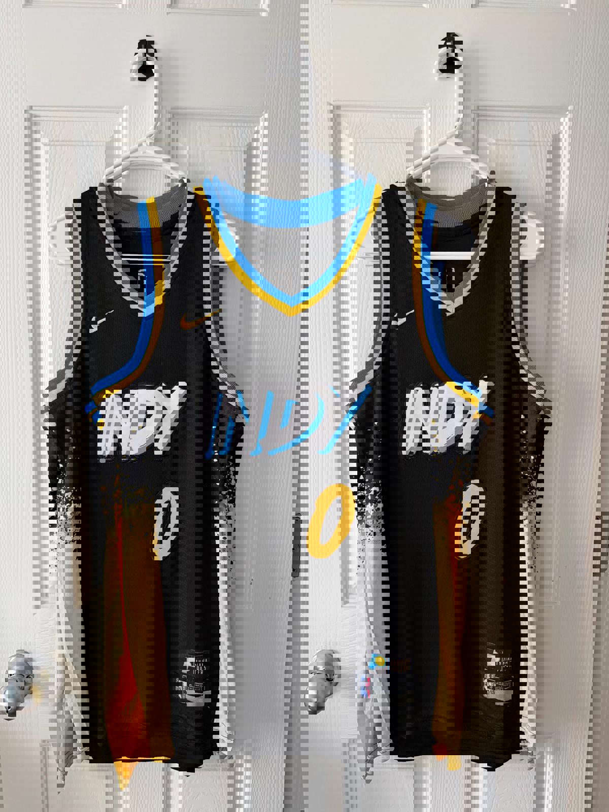 Indiana Pacers #0 Tyrese Haliburton (Stitched/Youth) Jersey