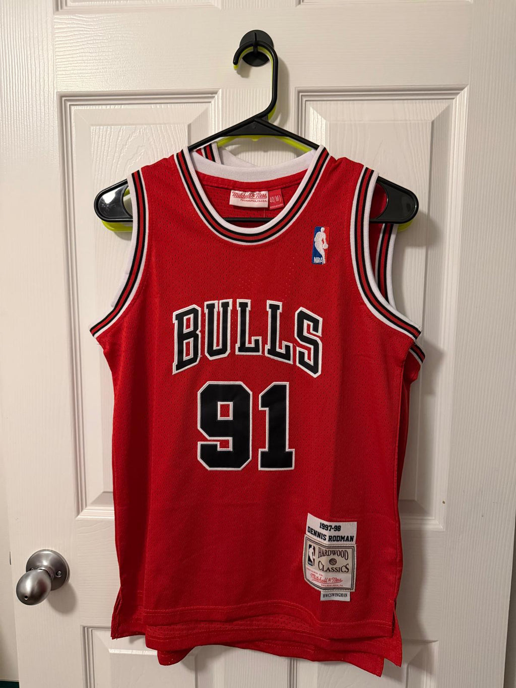 Vintage Chicago Bulls #91 Dennis Rodman (Stitched/Youth) Jersey
