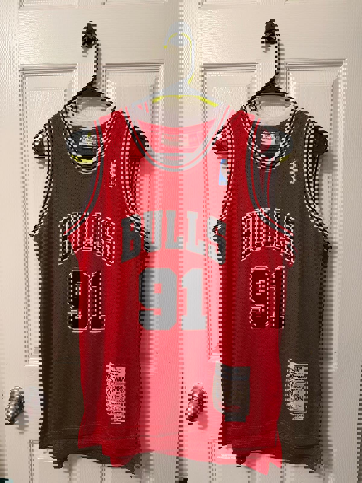 Vintage Chicago Bulls #91 Dennis Rodman (Stitched/Youth) Jersey