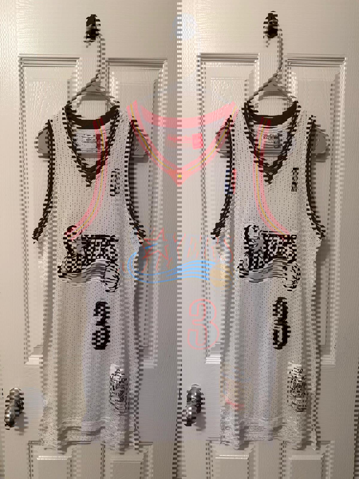 Vintage Philadelphia 76ers #3 Allen Iverson (Stitched/Youth) Jersey