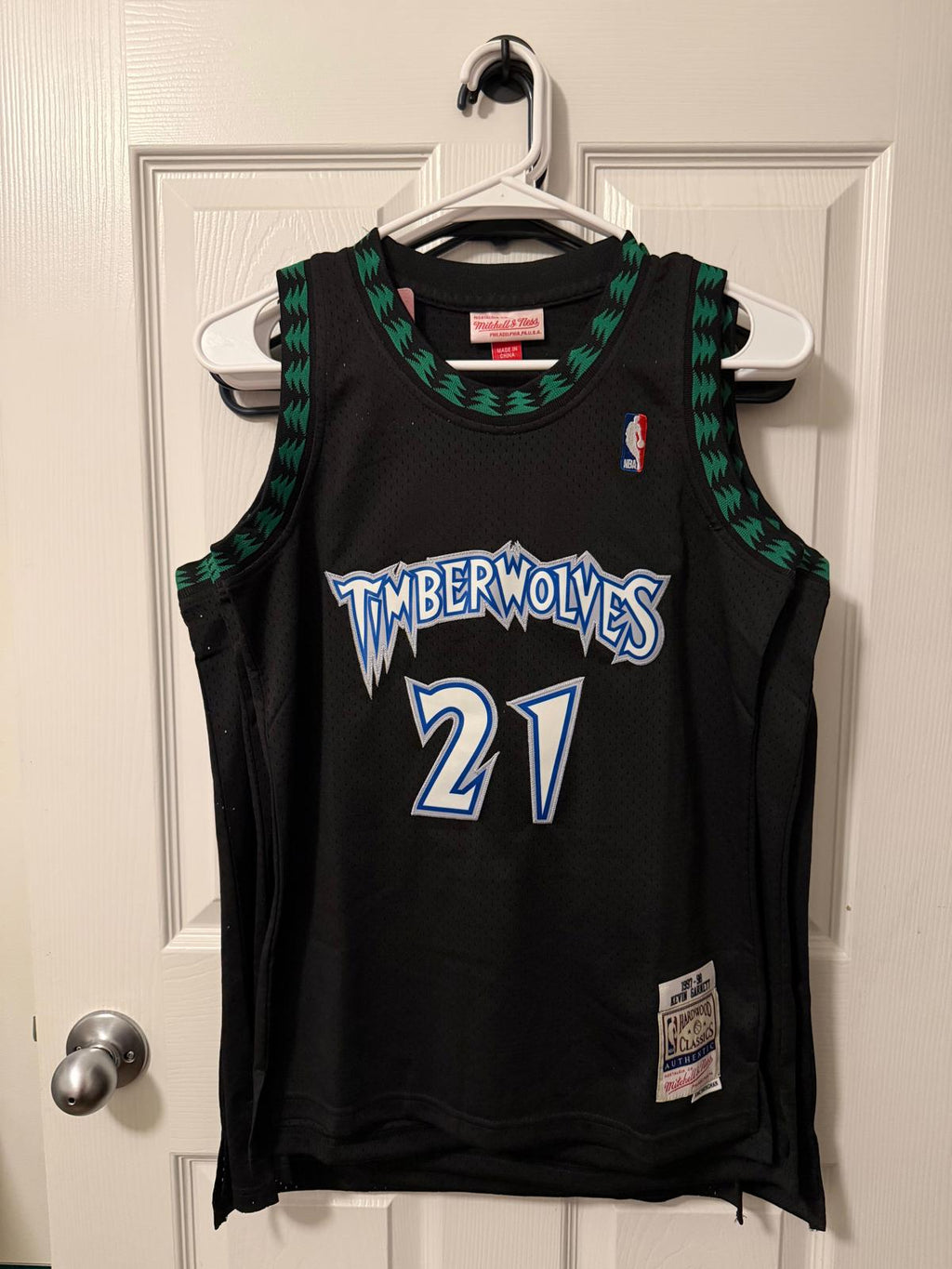 Vintage Minnesota Timberwolves #21 Kevin Garnett (Stitched/Youth) Jersey