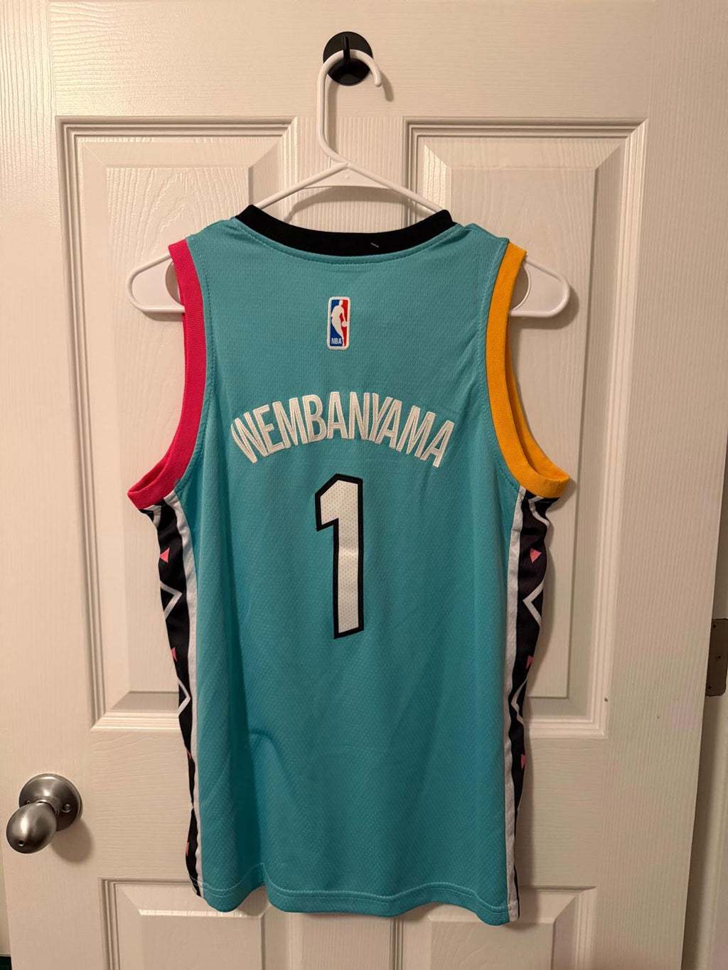 San Antonio Spurs #1 Victor Wembanyama (Stitched/Large Youth) Jersey