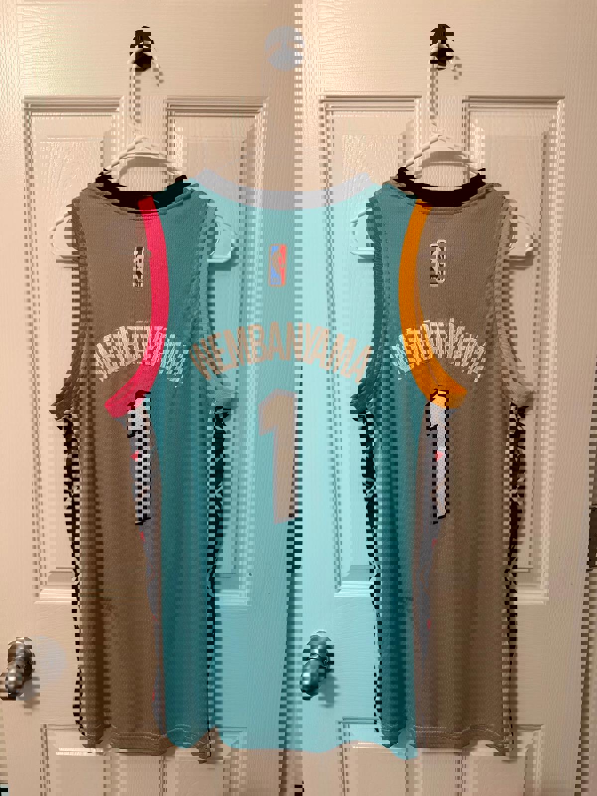 San Antonio Spurs #1 Victor Wembanyama (Stitched/Large Youth) Jersey