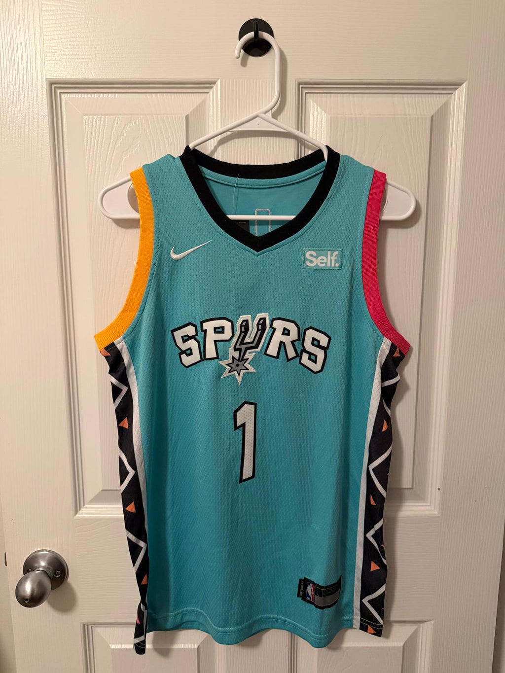 San Antonio Spurs #1 Victor Wembanyama (Stitched/Large Youth) Jersey