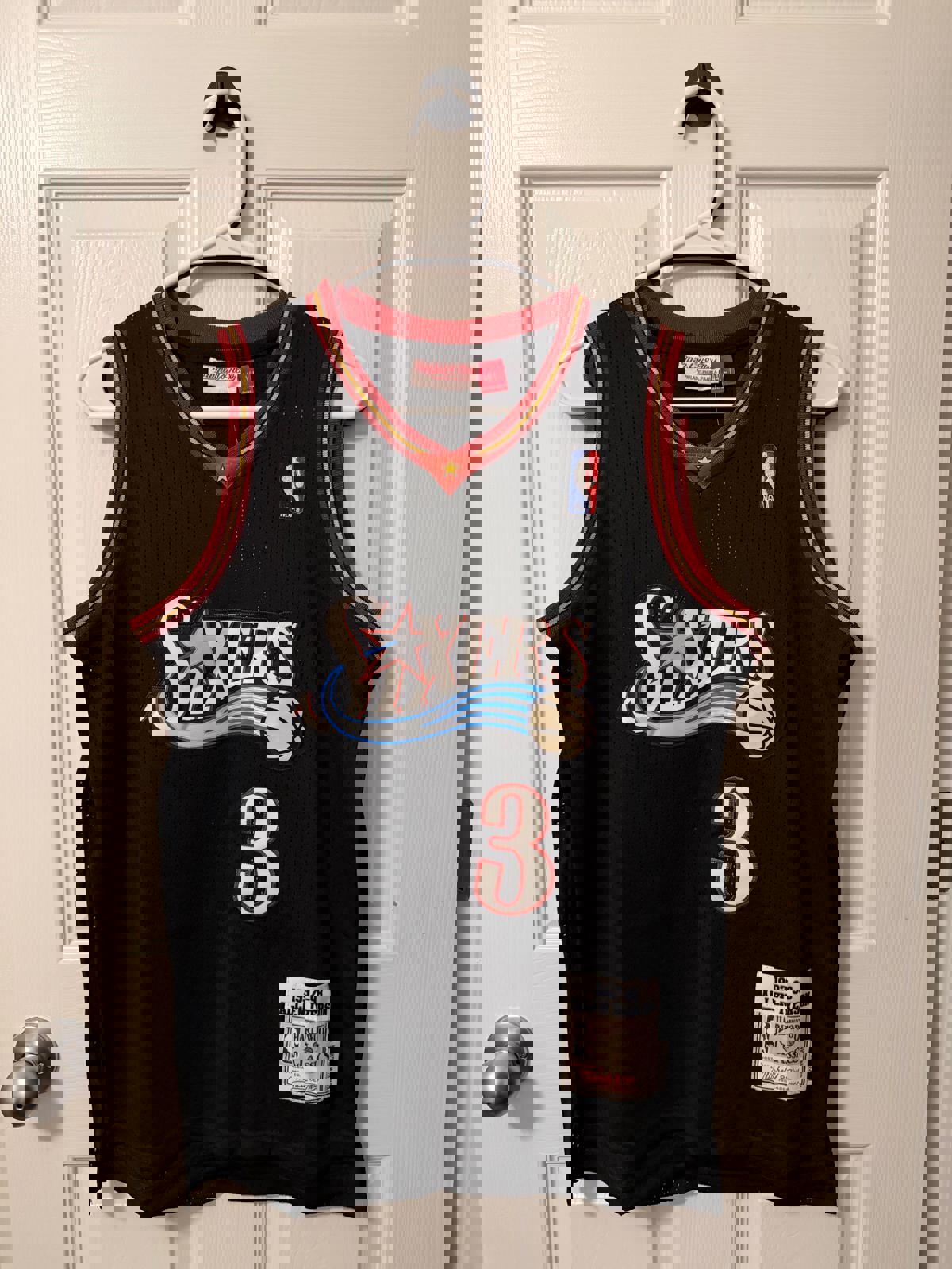 Vintage Philadelphia 76ers #3 Allen Iverson (Stitched/Youth) Jersey