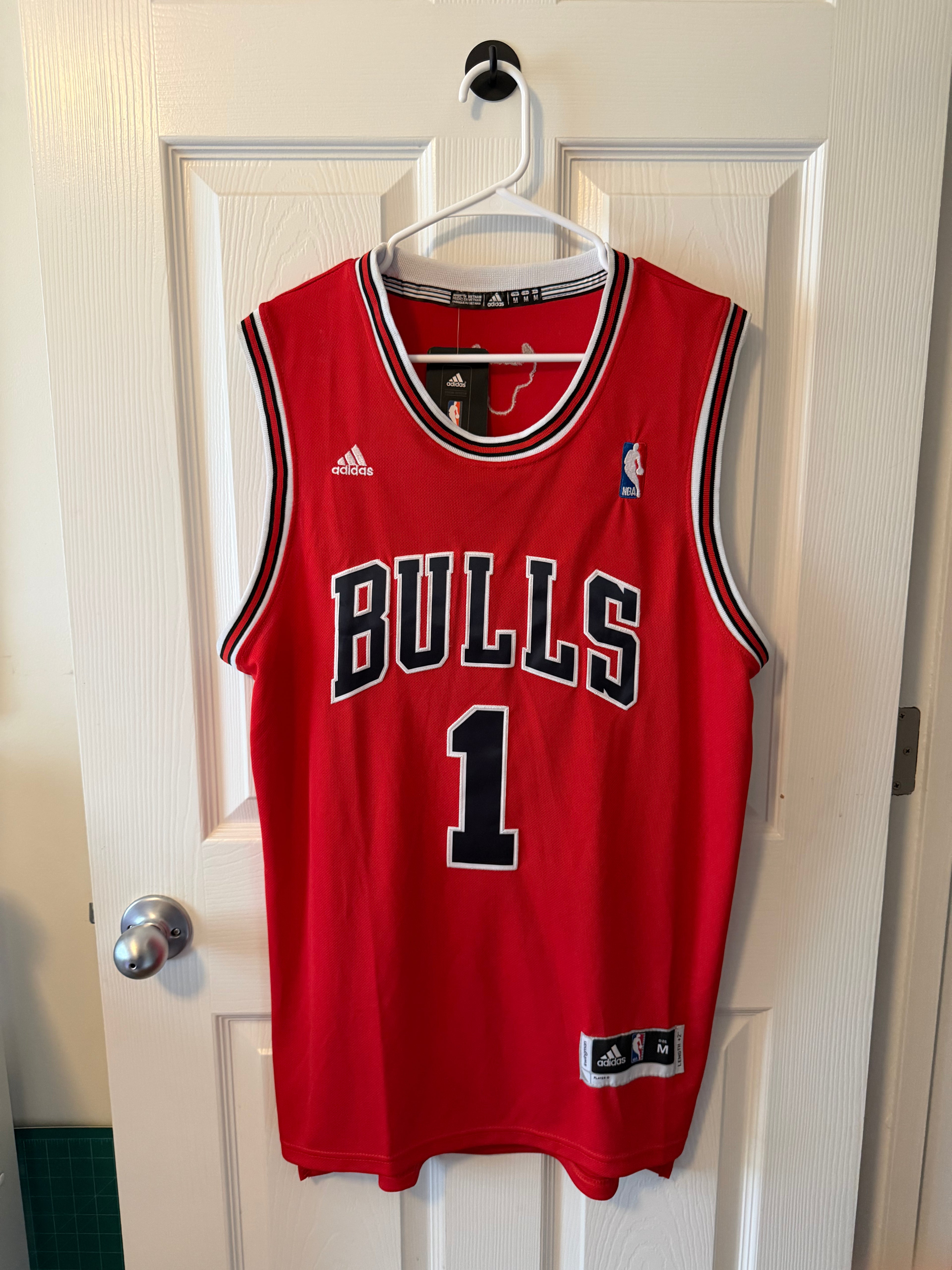 Vintage Chicago Bulls #1 Derrick Rose (Stitched/Adult) Jersey