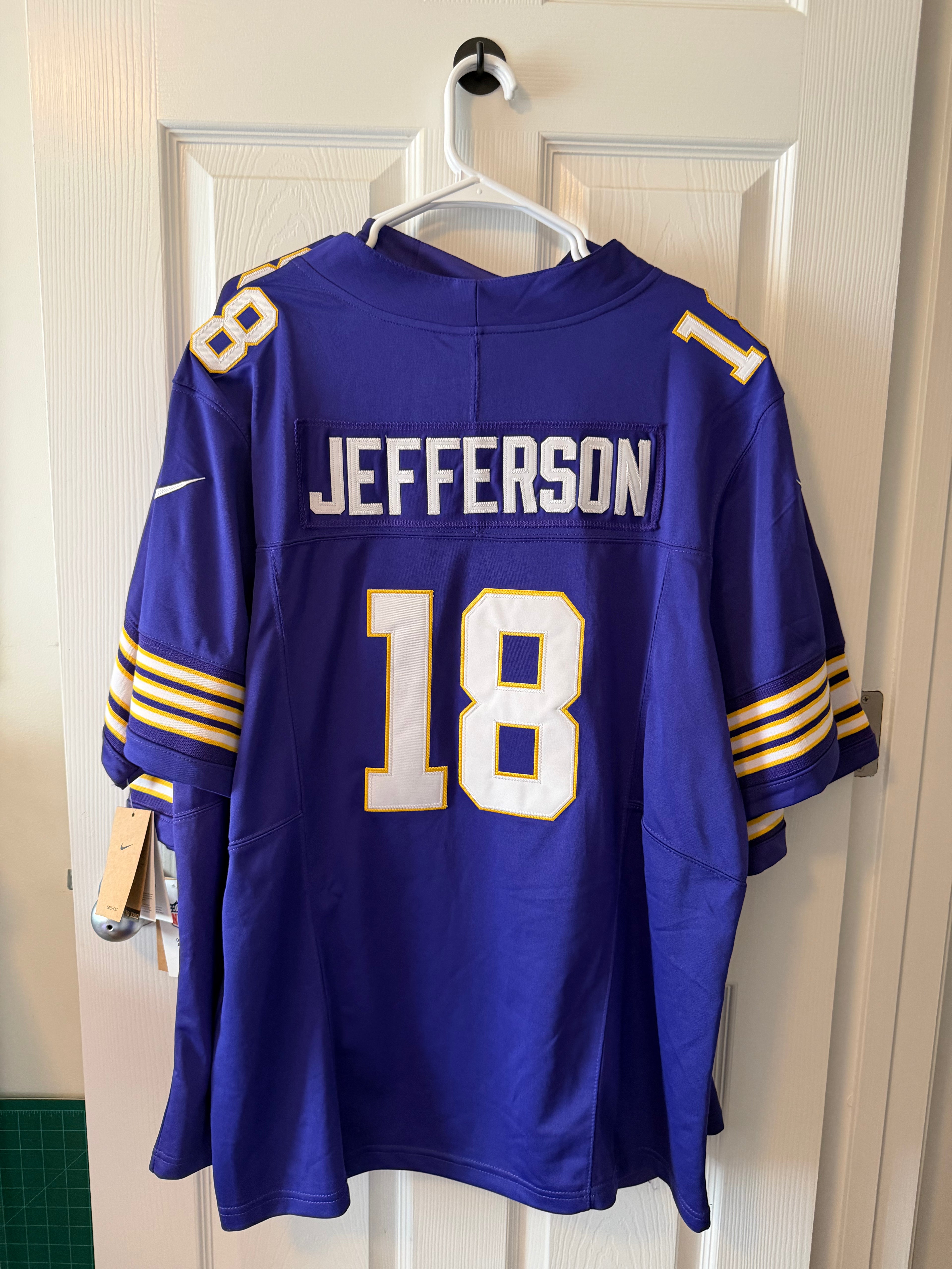 Vintage Minnesota Vikings #18 Justin Jefferson (Stitched/Adult) Jersey