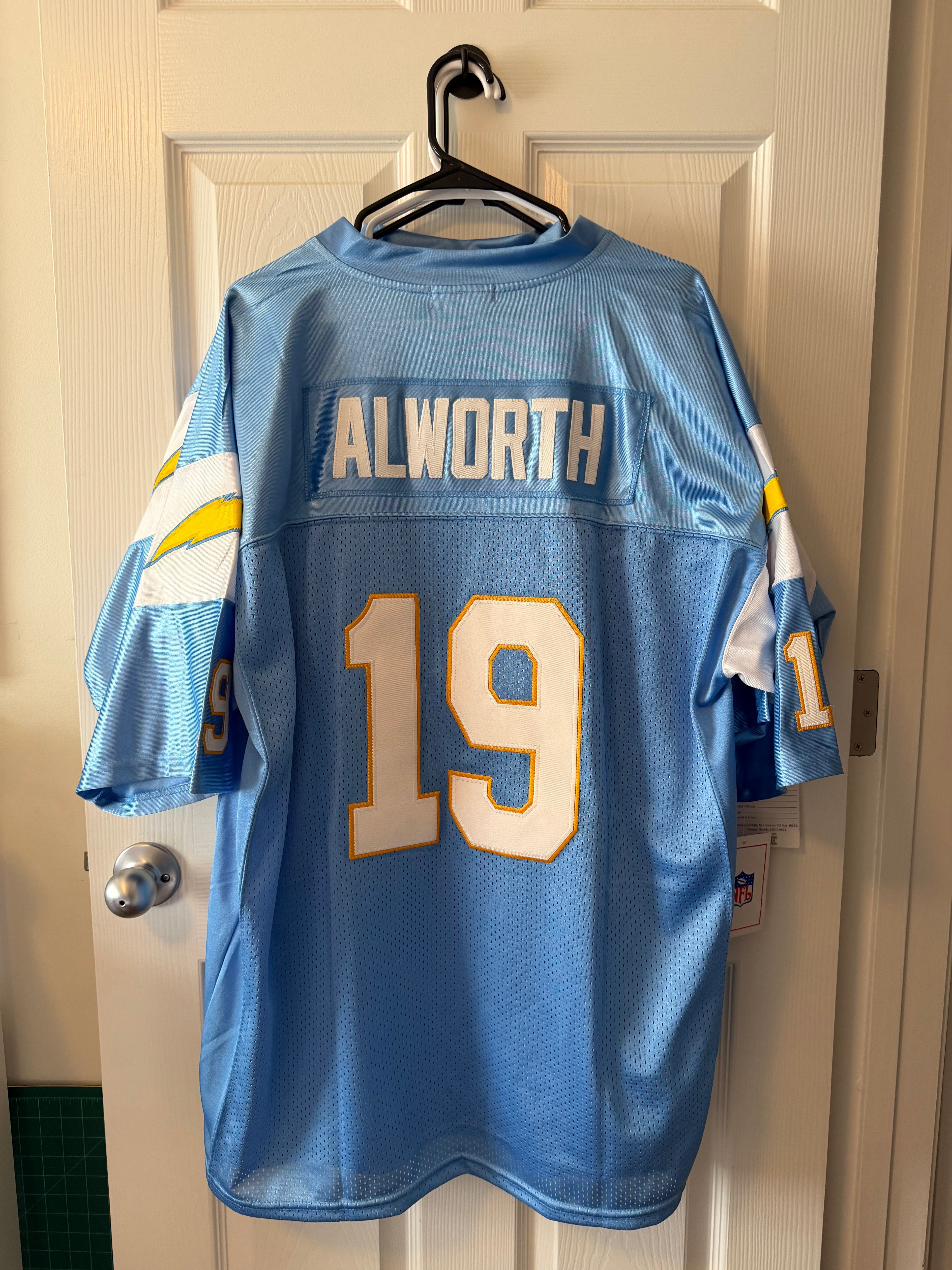 Vintage San Diego Chargers #19 Lance Alworth (Stitched/Adult) Jersey