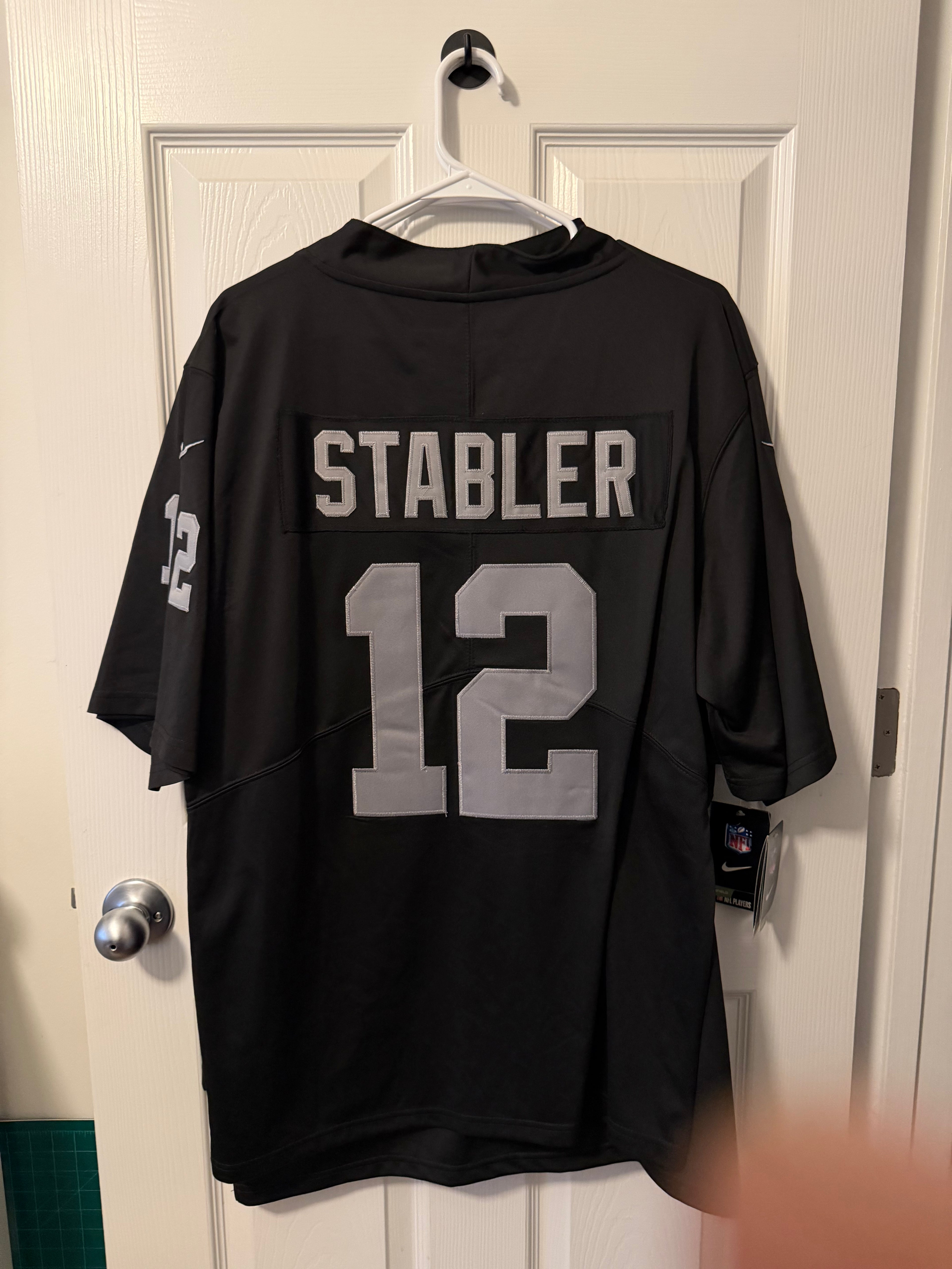 Vintage Oakland Raiders #12 Ken Stabler (Stitched/Adult) Jersey