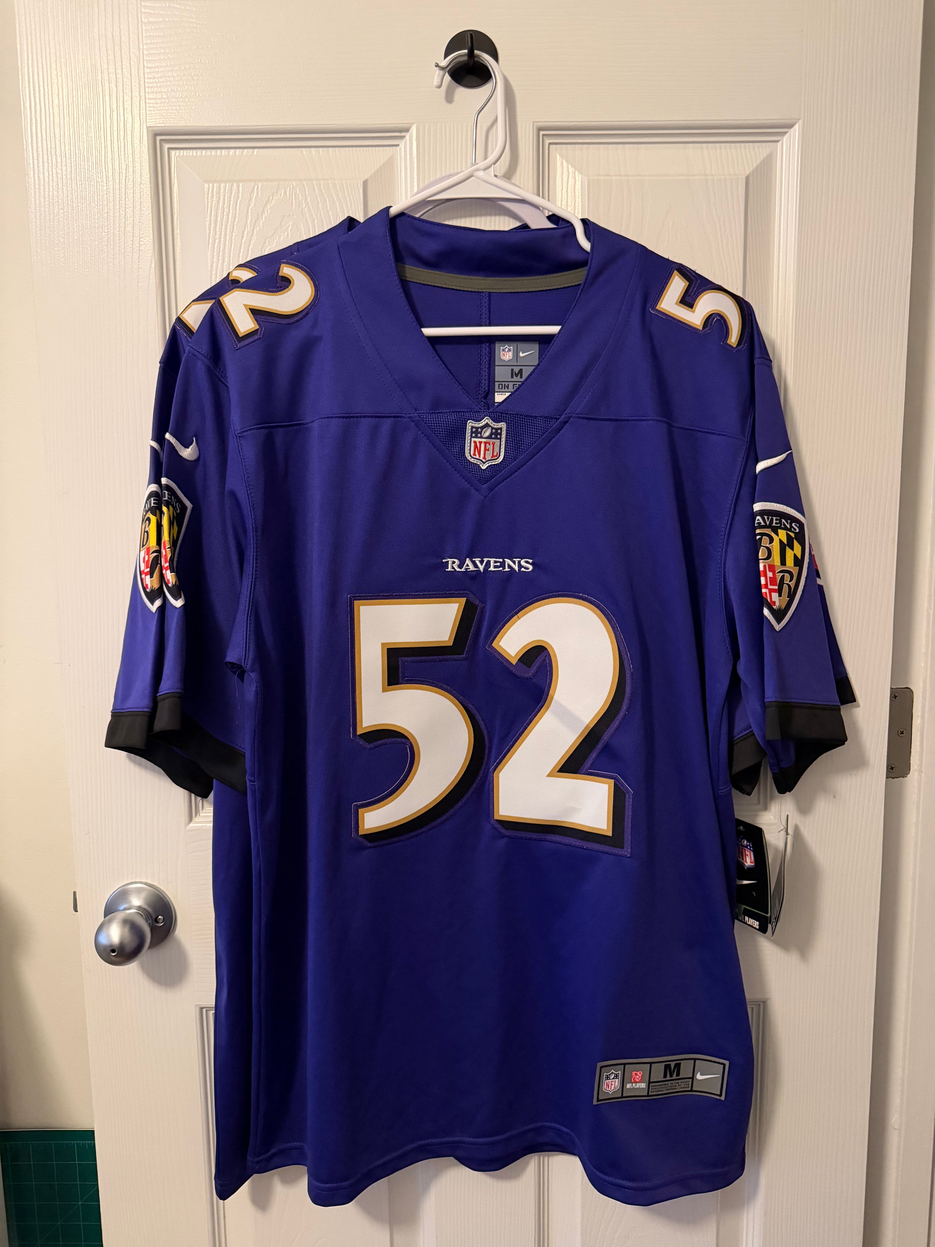 Vintage Baltimore Raven #52 Ray Lewis (Stitched/Adult) Jersey
